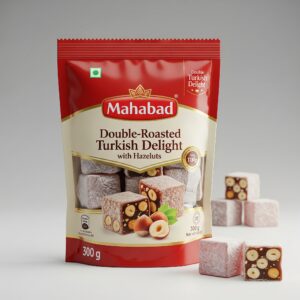 Double-Roasted Turkish Delight with Hazelnuts – 300g